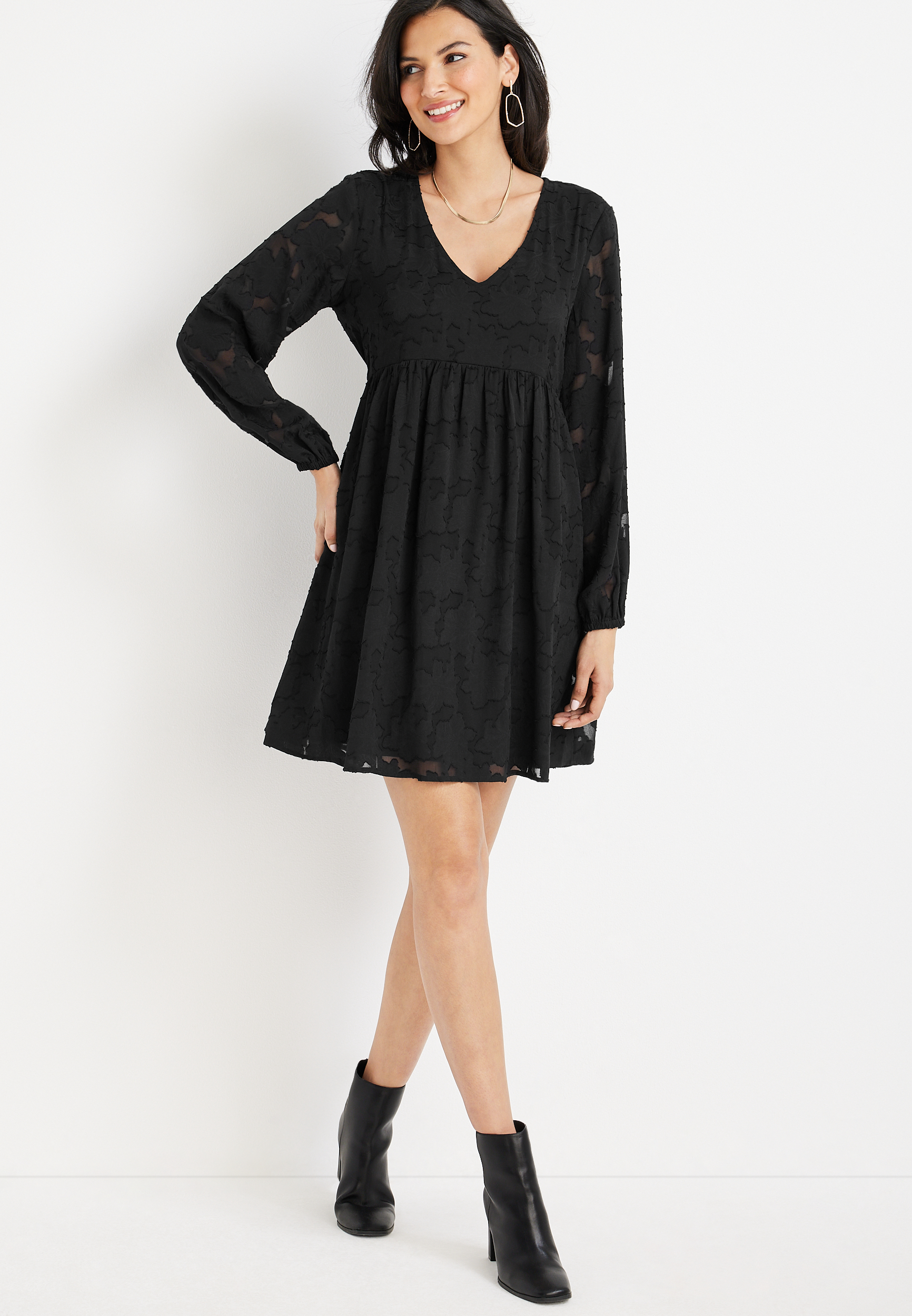 chinese dress ladies Lace Semi Sheer Skater Dress main image 1