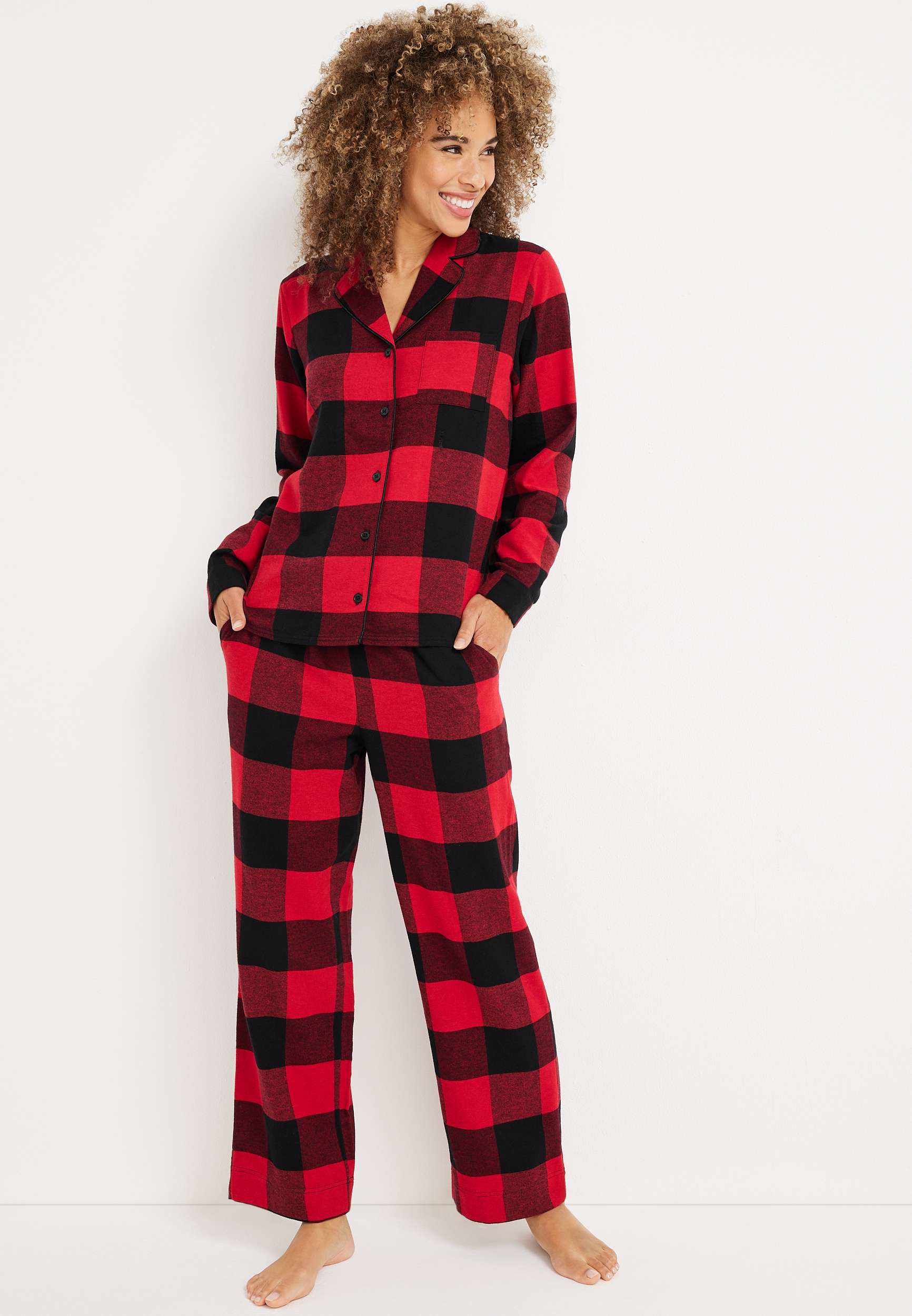 Holiday Flannel Pajama Set | maurices