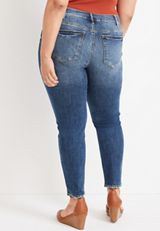 Plus Size Silver Jeans Co.&reg; Suki Skinny Button Fly Curvy Mid Rise Jean, C258, small