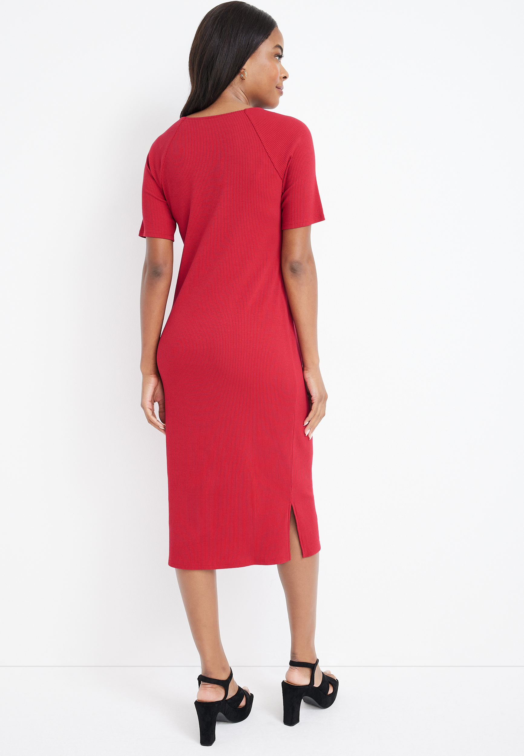 Cross Front Midi Dress, C4744, large
