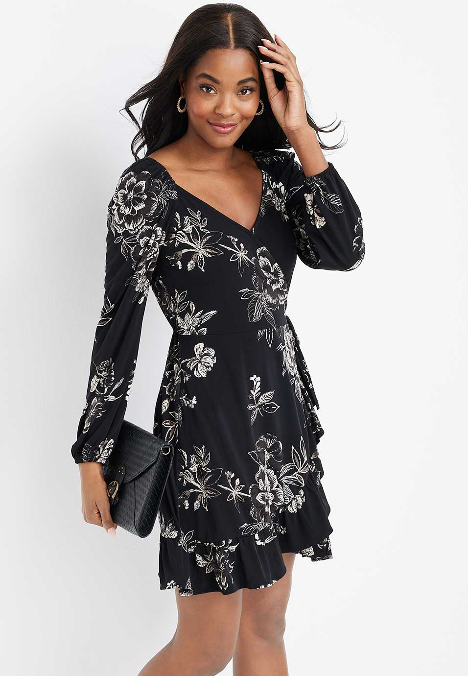 Maurices wrap clearance dress