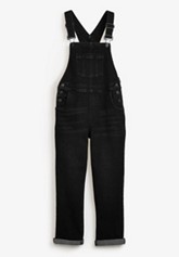 Girls store black overalls