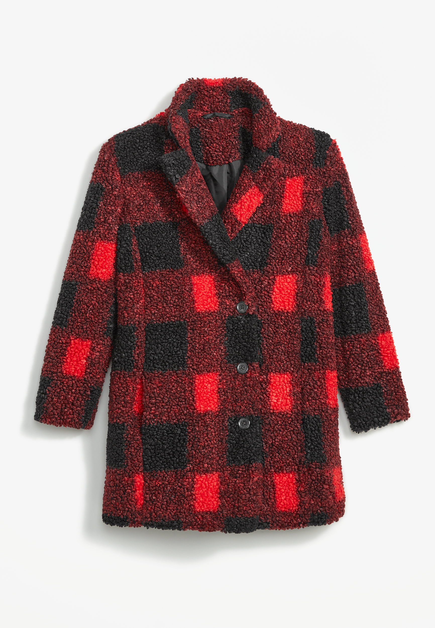 Cruel Girl - Womens Red Plaid Tassel Jacket CWJ7407001 at Buffalo