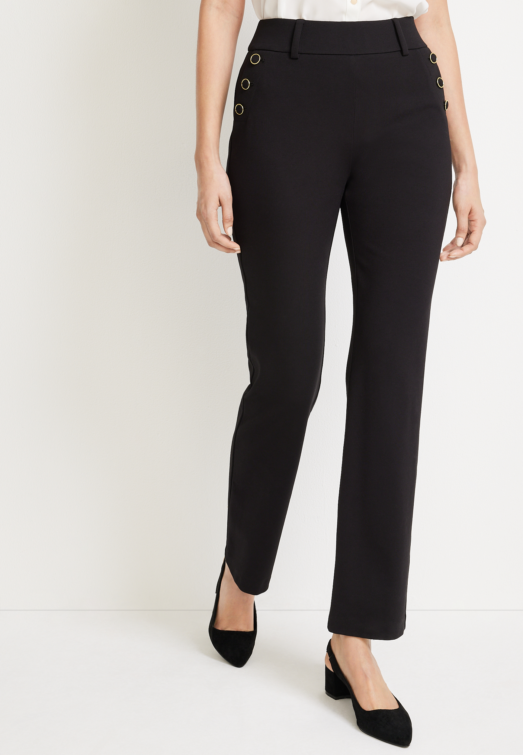 Ponte High Rise Bootcut Pant | maurices