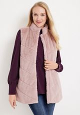 Faux Fur Vest, C5780, small