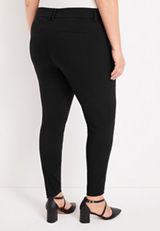 Plus Size Bengaline Mid Fit Skinny Ankle Dress Pant, C106, small