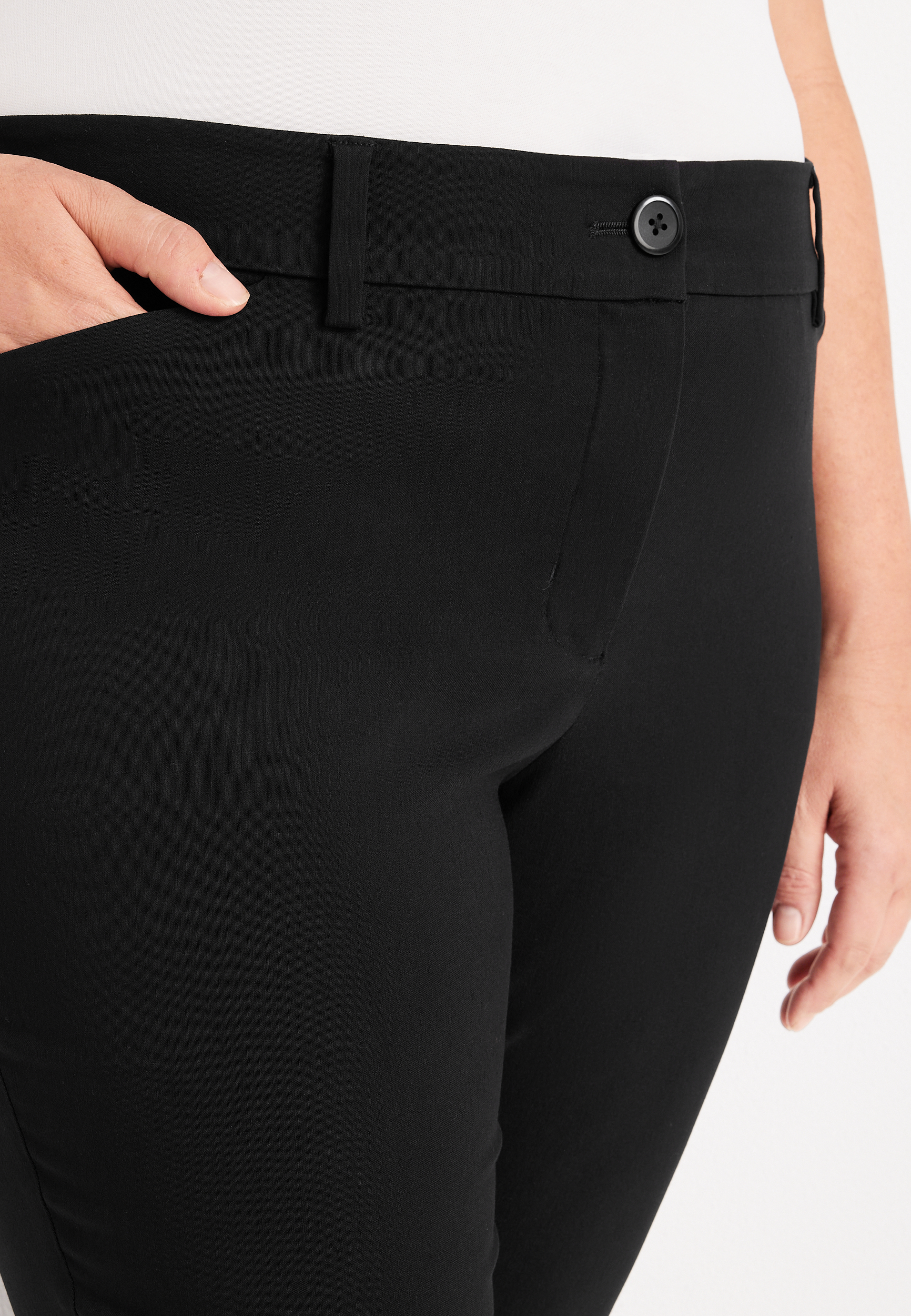 Plus Size Bengaline Mid Fit Skinny Ankle Dress Pant, C106, large