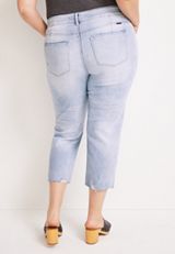 Plus Size KanCan&trade; High Rise Button Fly Cropped Jean, MEDIUM SANDBLAST, small
