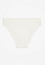 True Stretch High Waist Bikini Panty, SOFT WHITE, small