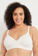 SmoothBliss Wireless Full Coverage Bra, SOFT WHITE, small