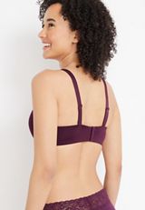 SmoothBliss Wireless Full Coverage Bra, BORDEAUX WINE, small