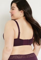 SmoothBliss Wireless Full Coverage Bra, BORDEAUX WINE, small