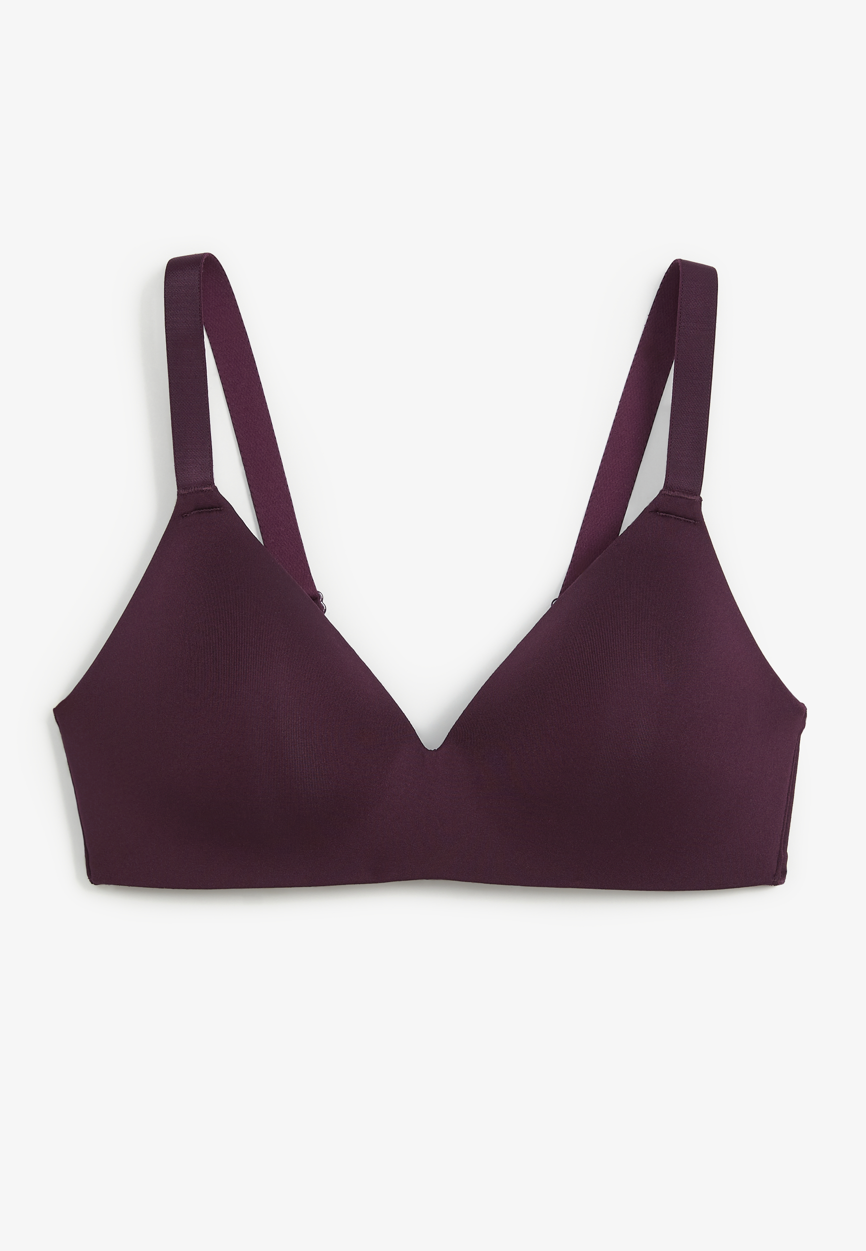 SmoothBliss Wireless Full Coverage Bra, BORDEAUX WINE, large