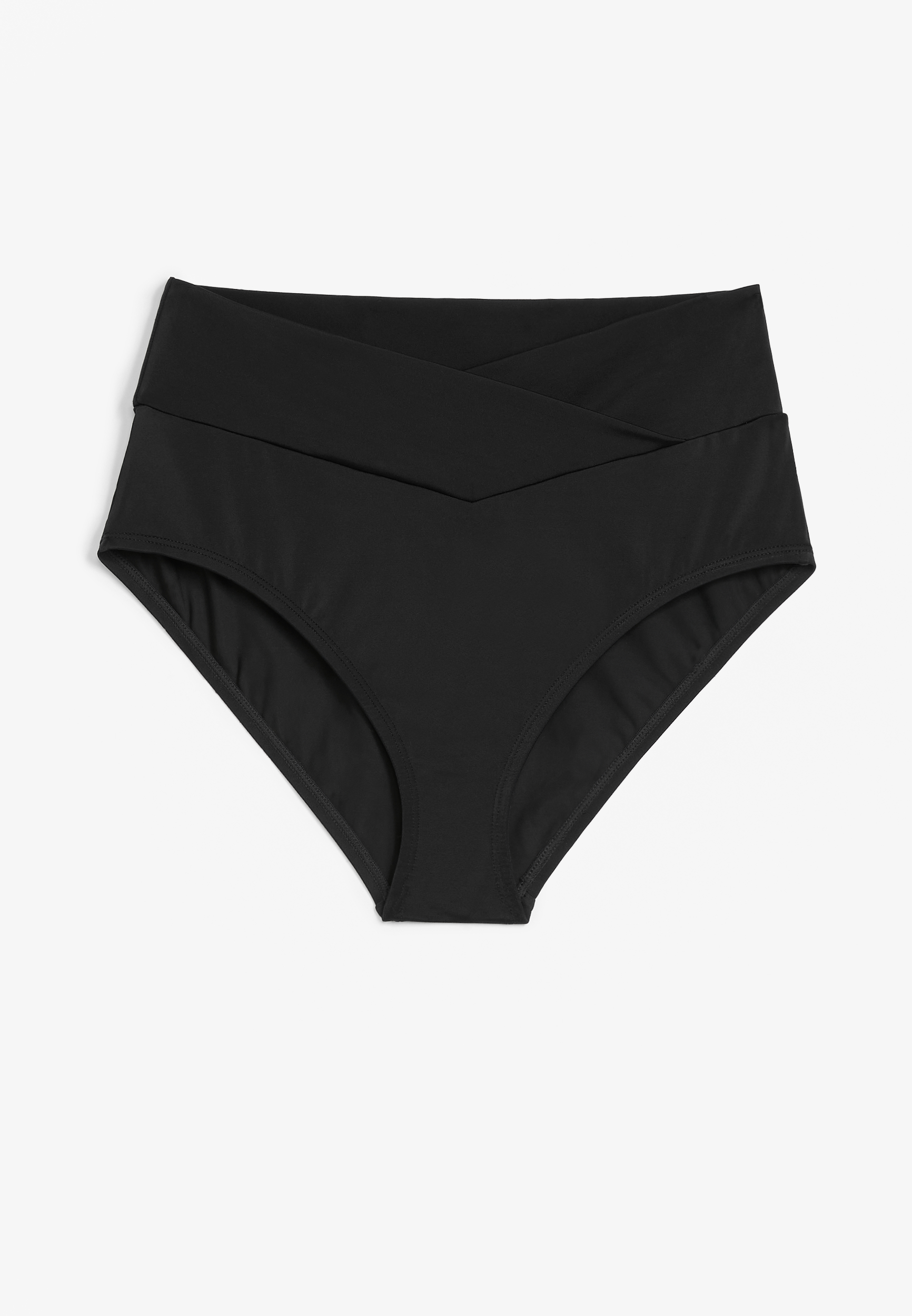 Crossover High Waist Bikini Bottom, C106, large