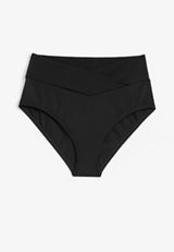 Crossover High Waist Bikini Bottom, C106, small