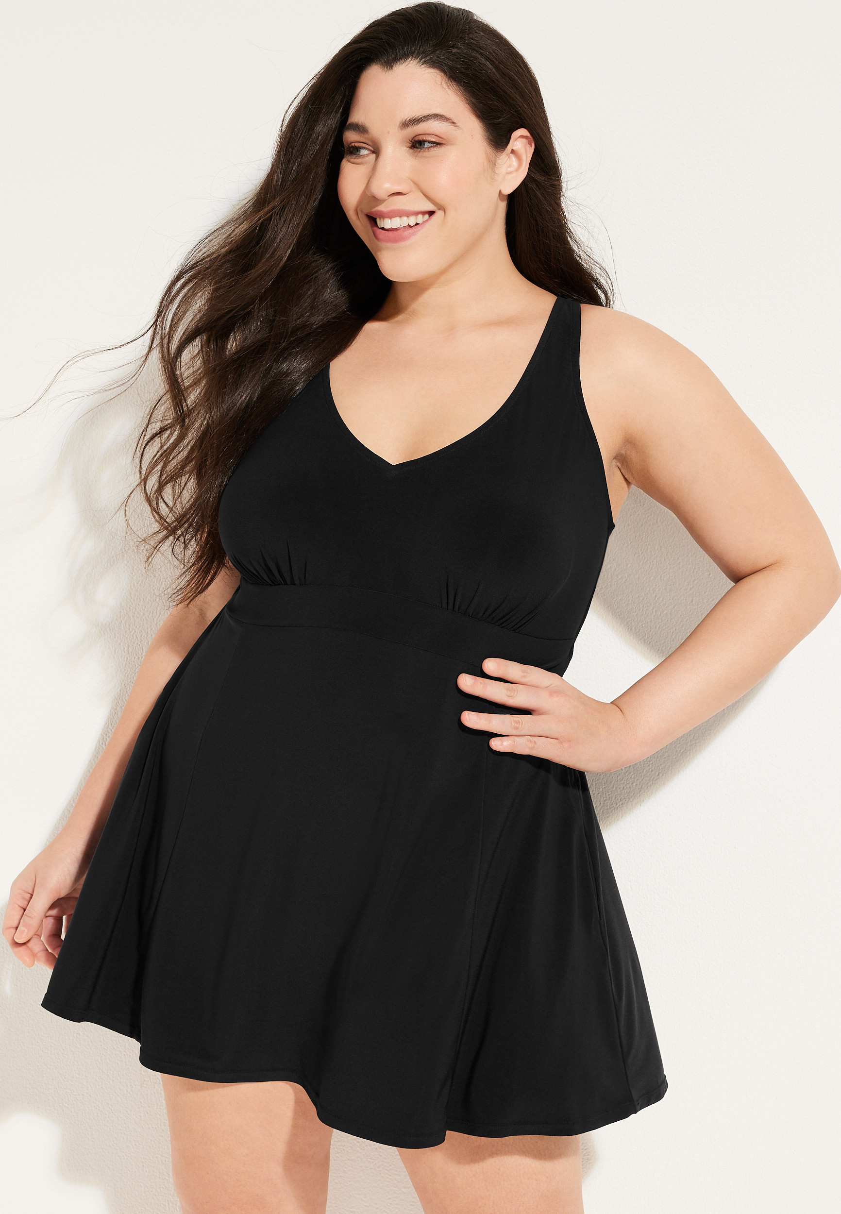 Plus Size Princess Seam Swim Dress | maurices