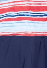 Faux Wrap Swim Dress, C4628, small