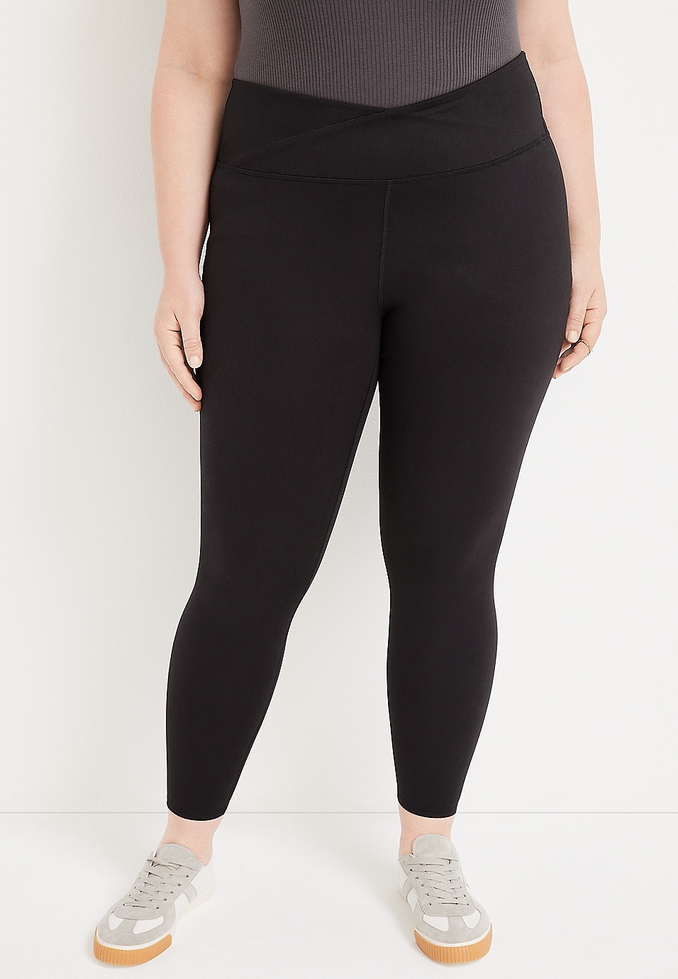 Buy Women's Plus Size Cropped Leggings with Elasticised Waistband Online