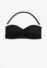 Plus Sizen Twist Bandeau Bikini Top, C106, small