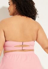 Plus Sizen Twist Bandeau Bikini Top, C5566, small
