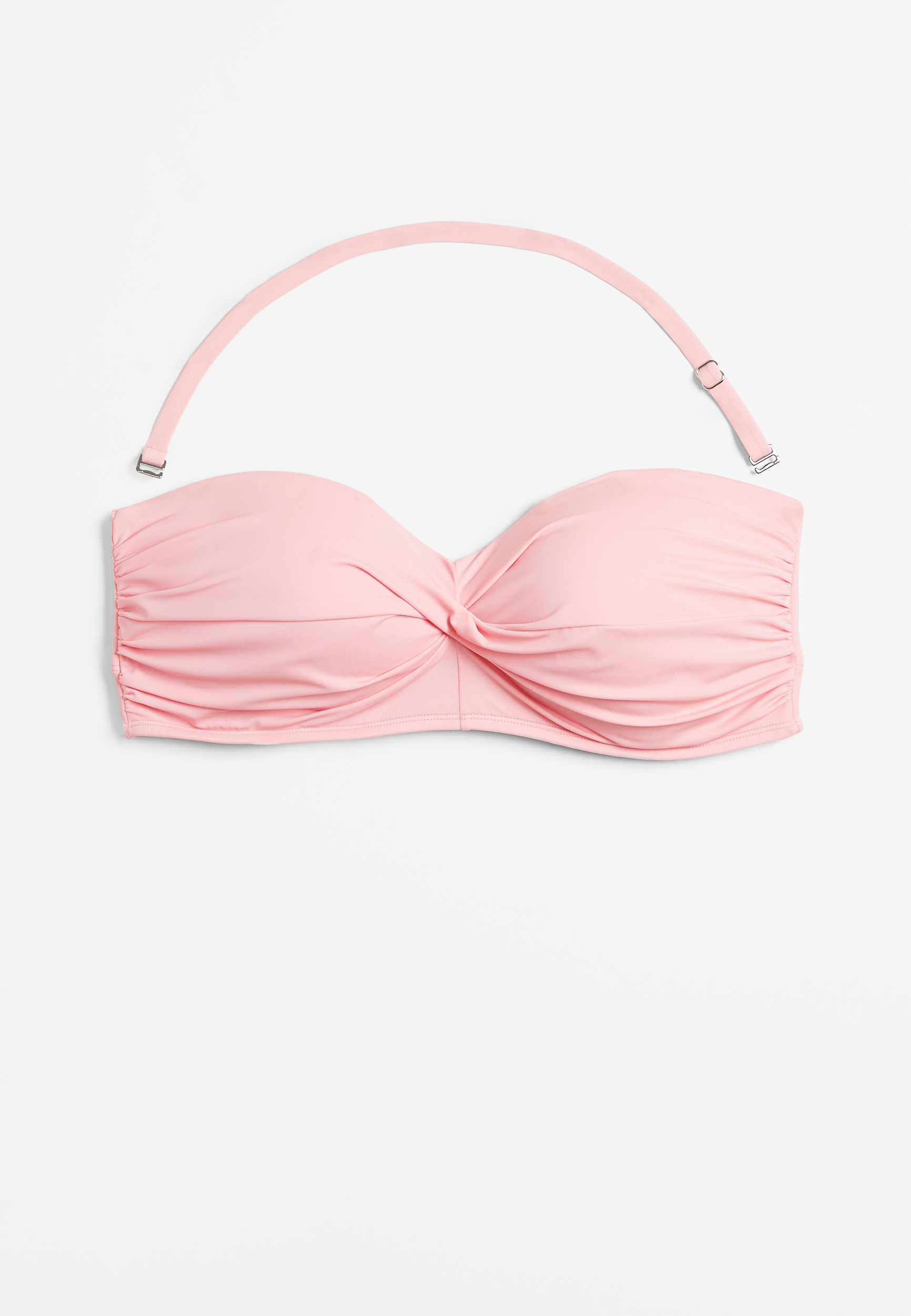 Plus Sizen Twist Bandeau Bikini Top, C5566, large