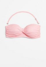 Plus Sizen Twist Bandeau Bikini Top, C5566, small