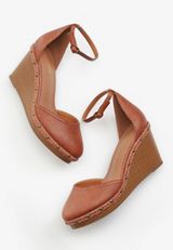 Bella Studded Wedge, BROWN, small
