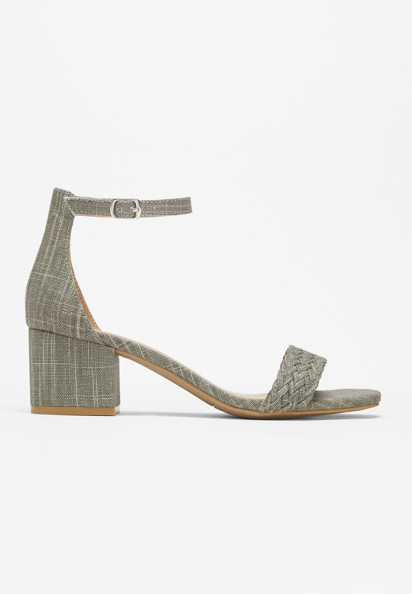 Roxy Braided Strap Heel, GRAY, large