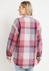 Plaid Twill Shacket, C1122, small
