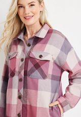 Plaid Twill Shacket, C1122, small