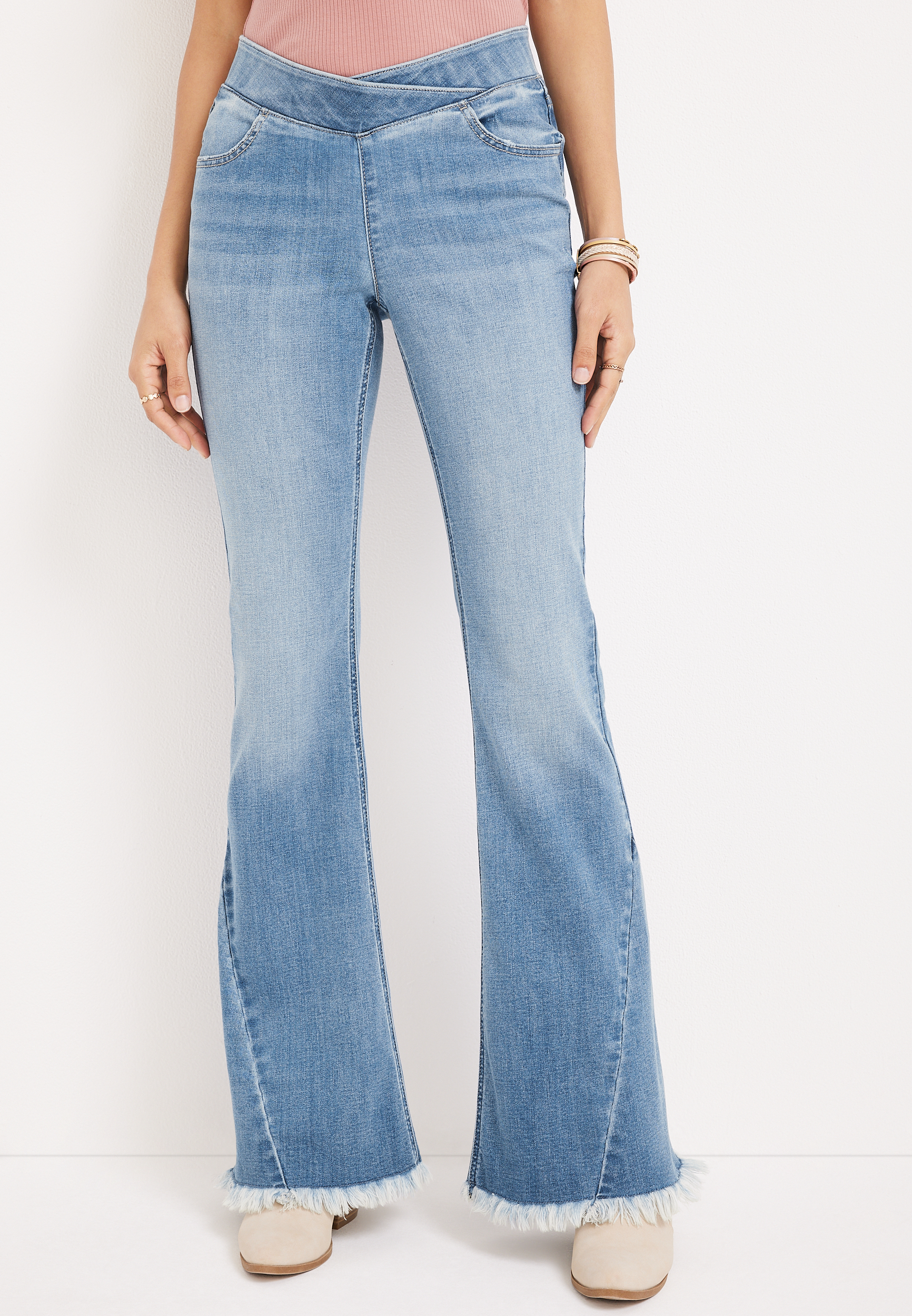 Maurices Plus m jeans by maurices™ Cool Comfort Crossover Pull On High Rise  Jegging