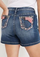 Plus Size Vigoss&reg; Americana 6in Mid Rise Short, C3337, small