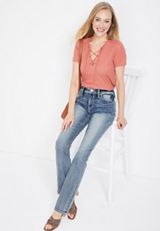 Vigoss&reg; Slim Boot Heritage High Rise Jean, C3337, small