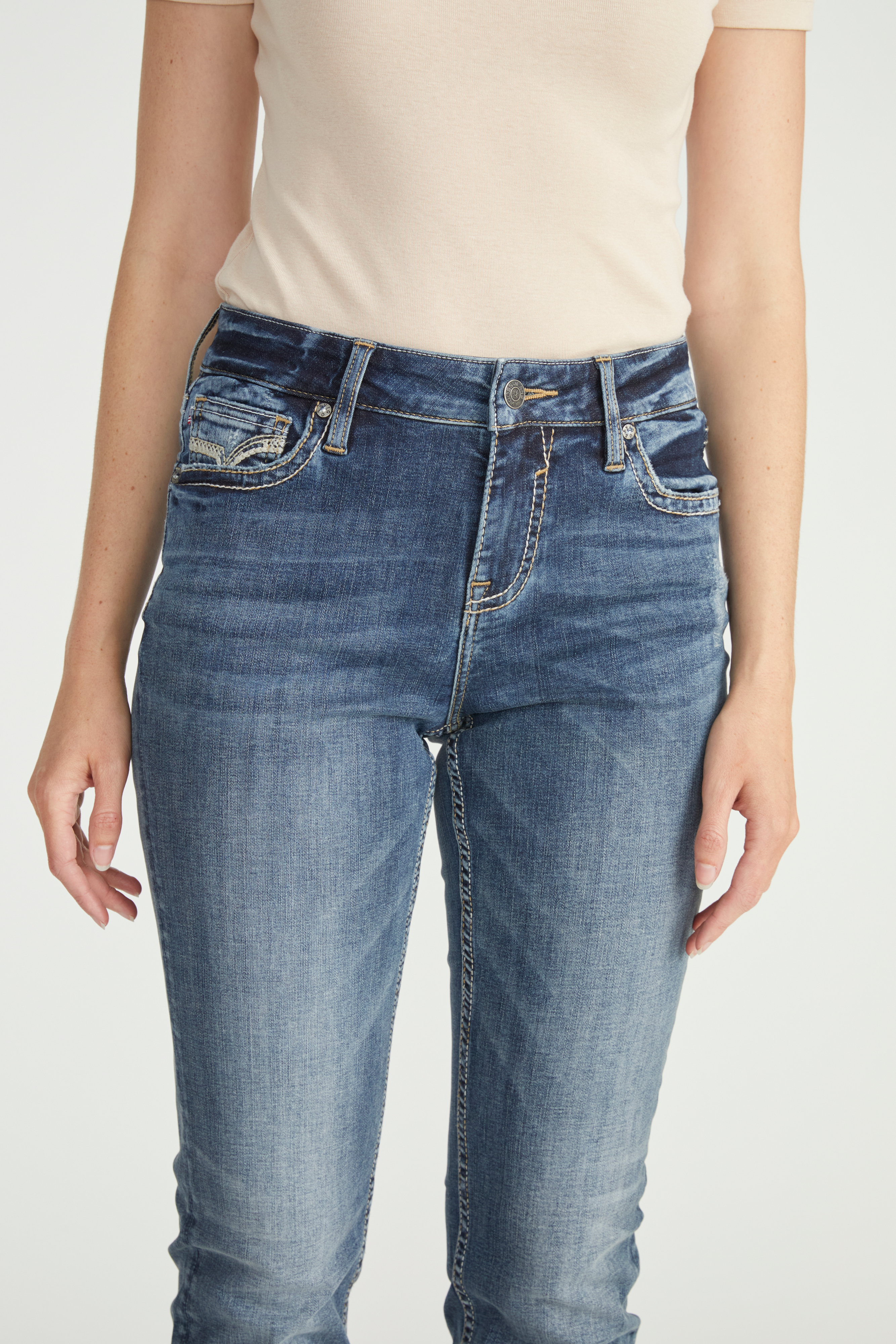 Vigoss&reg; Straight Heritage Mid Rise Jean, C3337, large