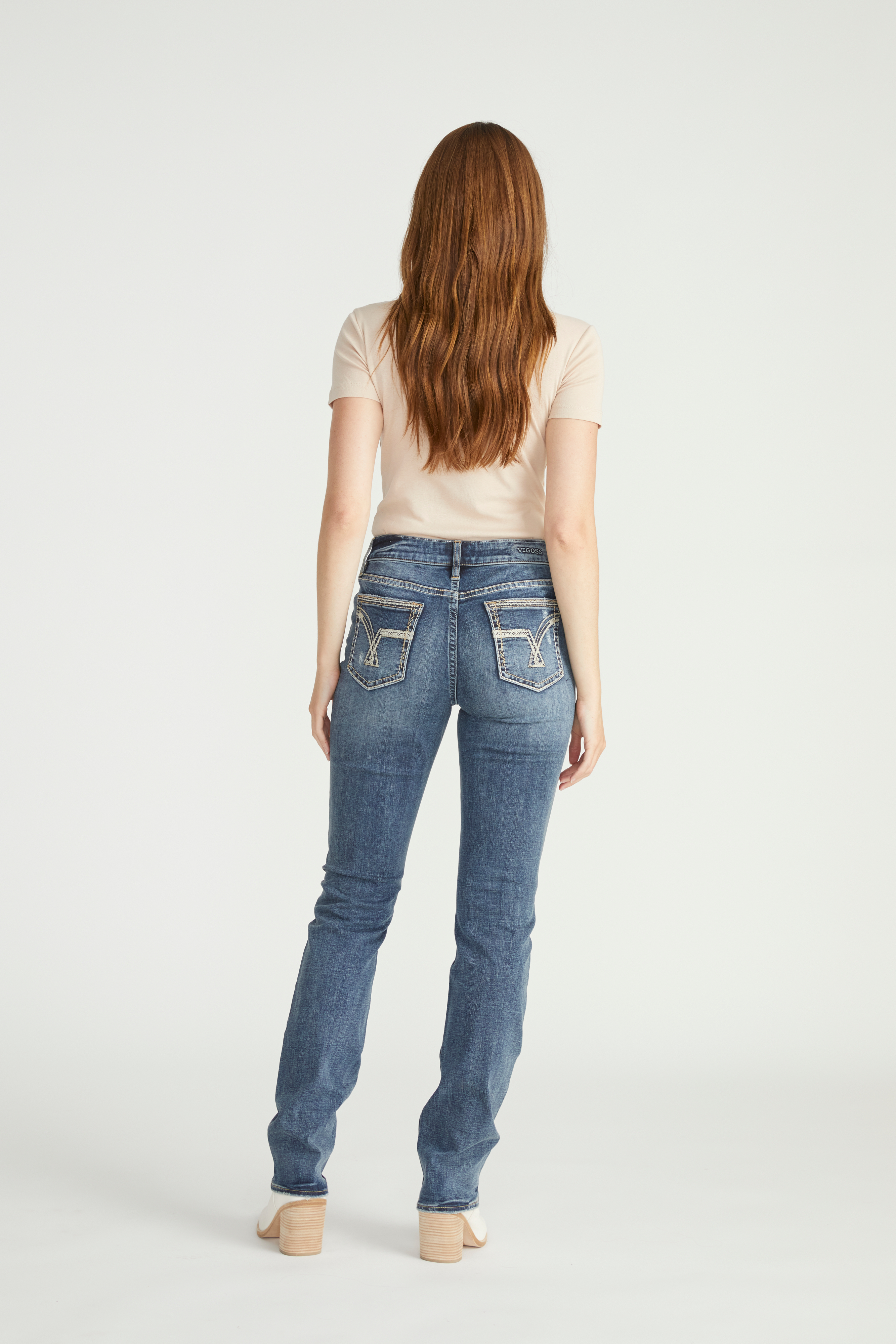 Vigoss&reg; Straight Heritage Mid Rise Jean, C3337, large