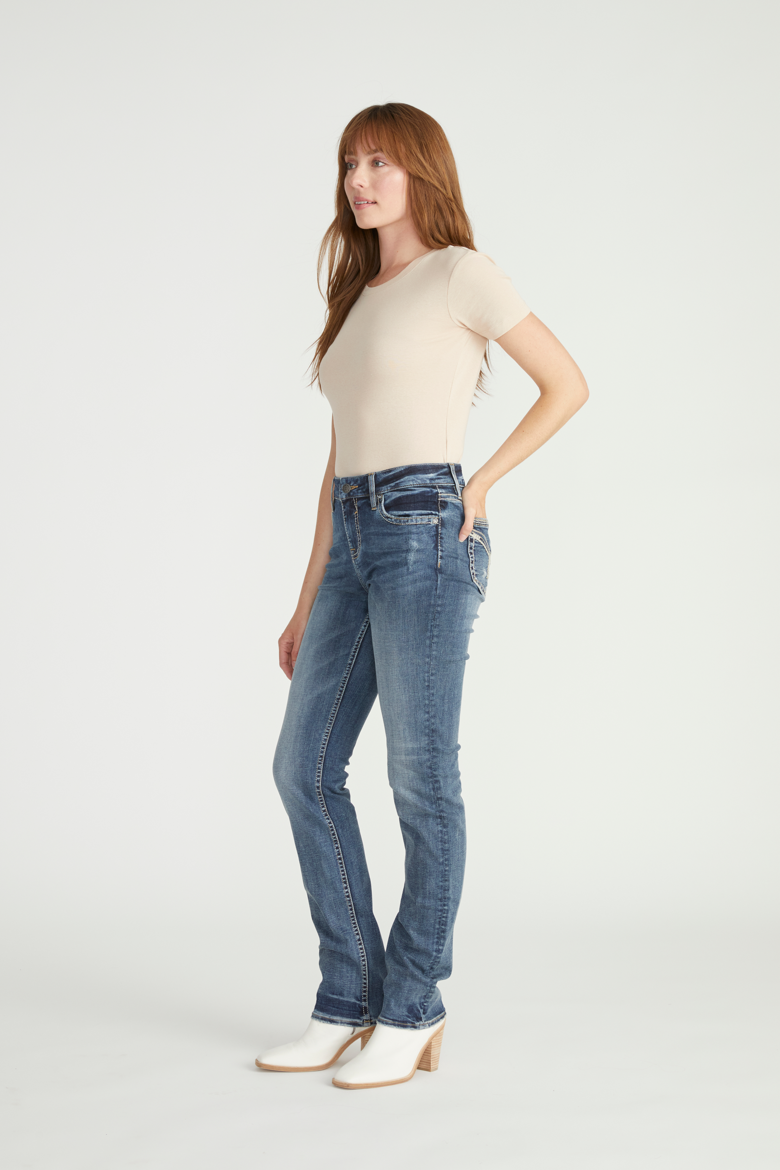 Vigoss&reg; Straight Heritage Mid Rise Jean, C3337, large