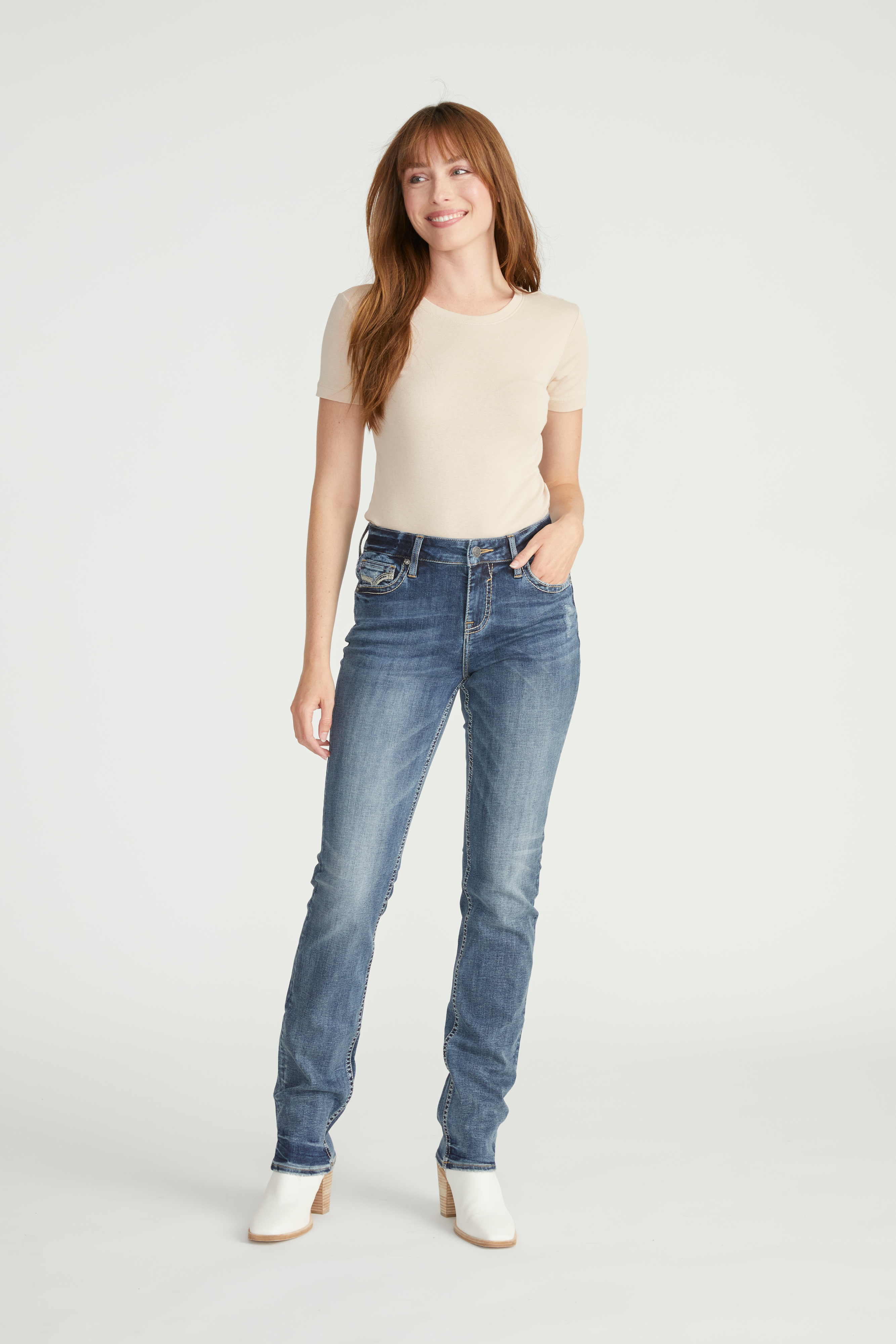 Vigoss&reg; Straight Heritage Mid Rise Jean, C3337, large