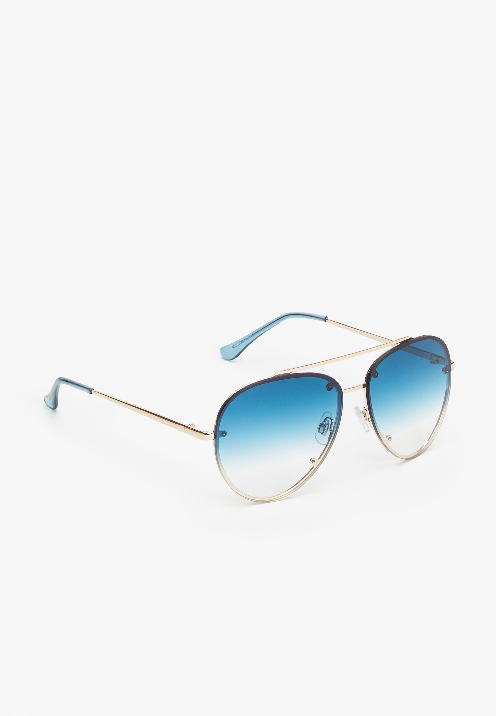Blue Ombre Aviator Sunglasses | maurices
