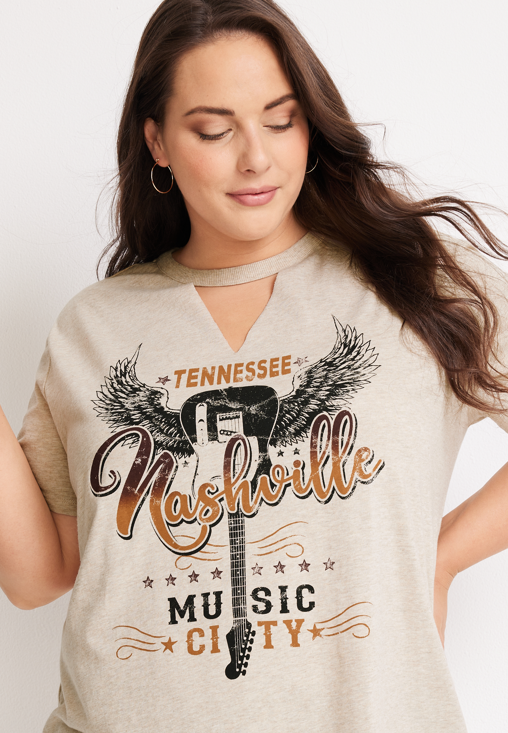 Plus Size Nashville Graphic Tee, C183, large
