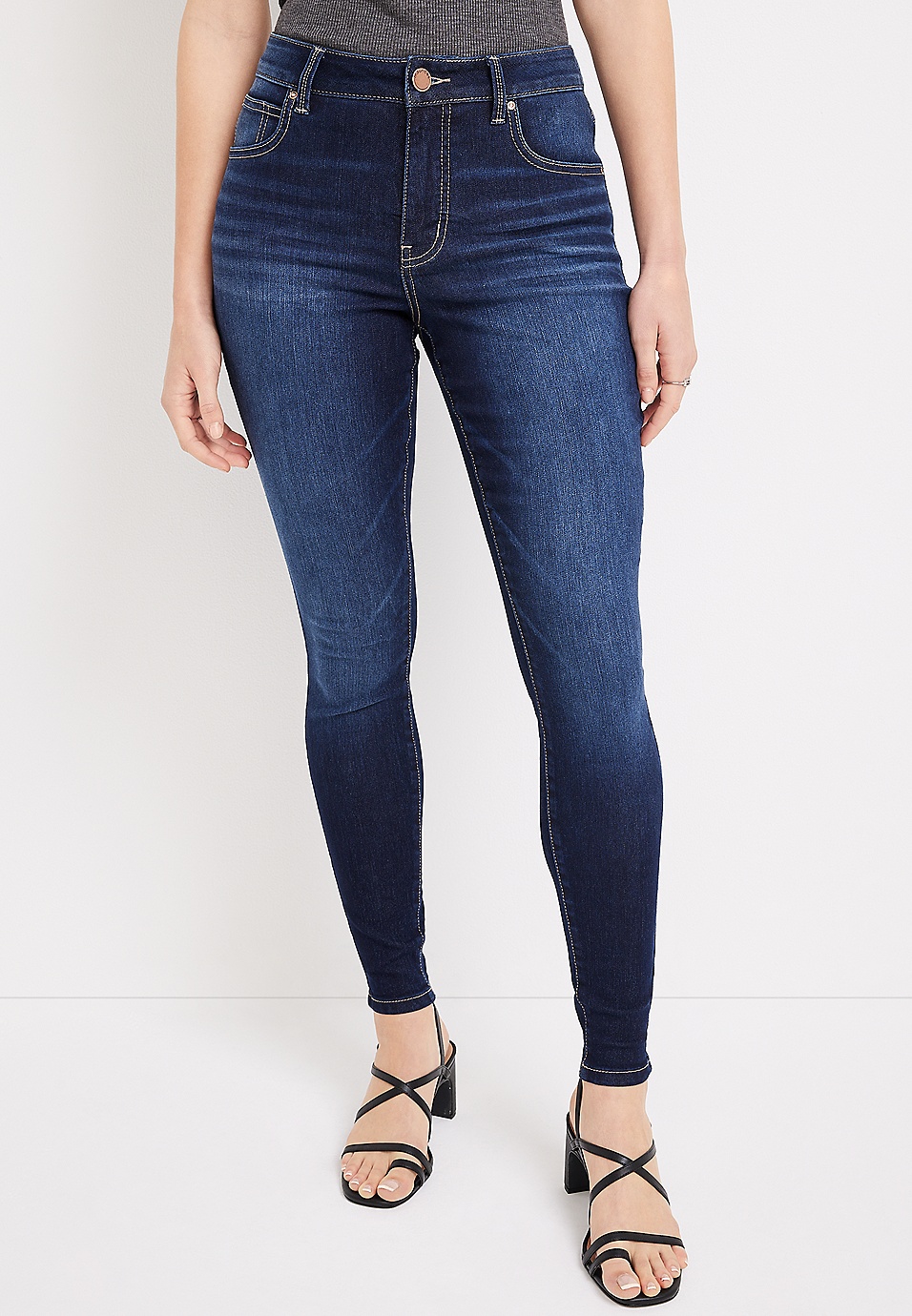 Plus Super High Waisted Power Stretch Jeans