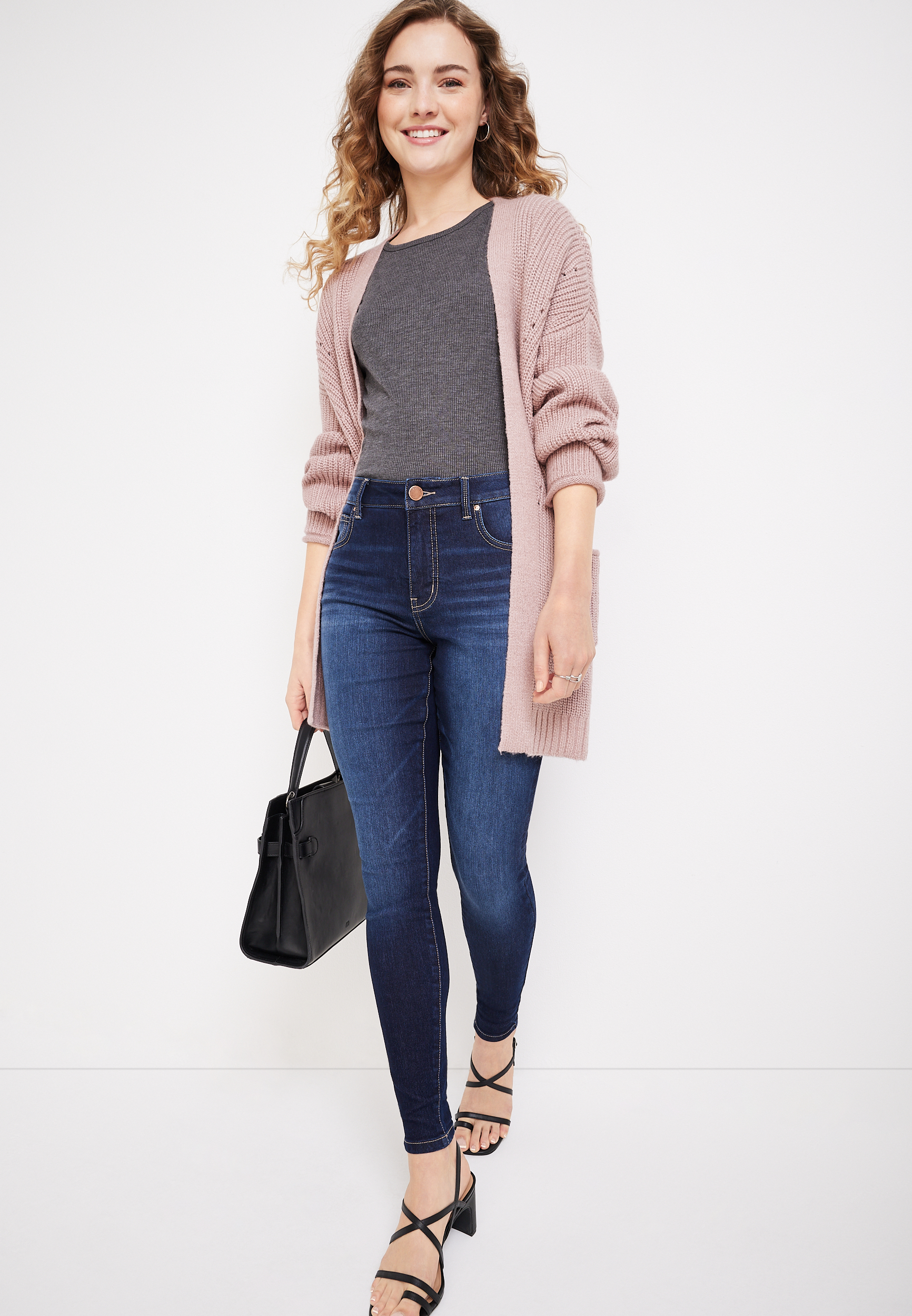 Everflex&trade; Super Skinny Curvy High Rise Jean, C258, large