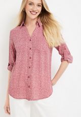 Winona Button Down Blouse, C217, small
