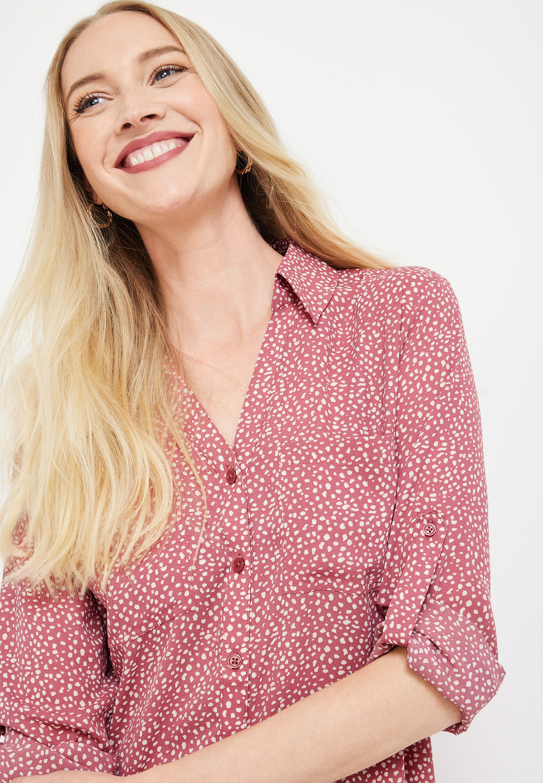 Winona Button Down Blouse, C217, large