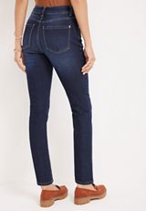 m jeans by maurices&trade; Everflex&trade; Slim Straight Ankle High Rise Jean, DARK SANDBLAST, small
