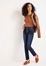m jeans by maurices&trade; Everflex&trade; Slim Straight Ankle High Rise Jean, DARK SANDBLAST, small