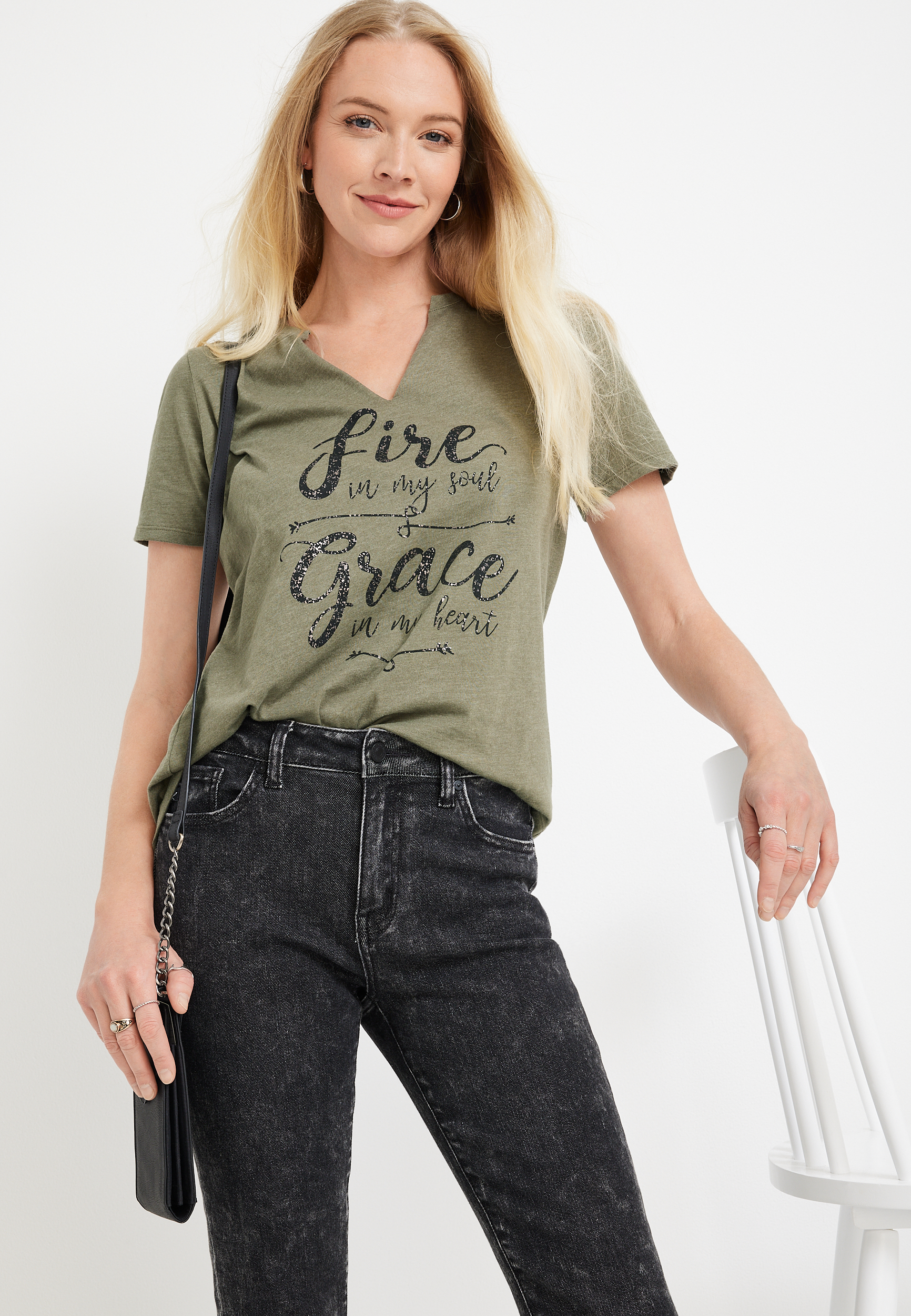Fire In My Soul Graphic Tee, C2977, large