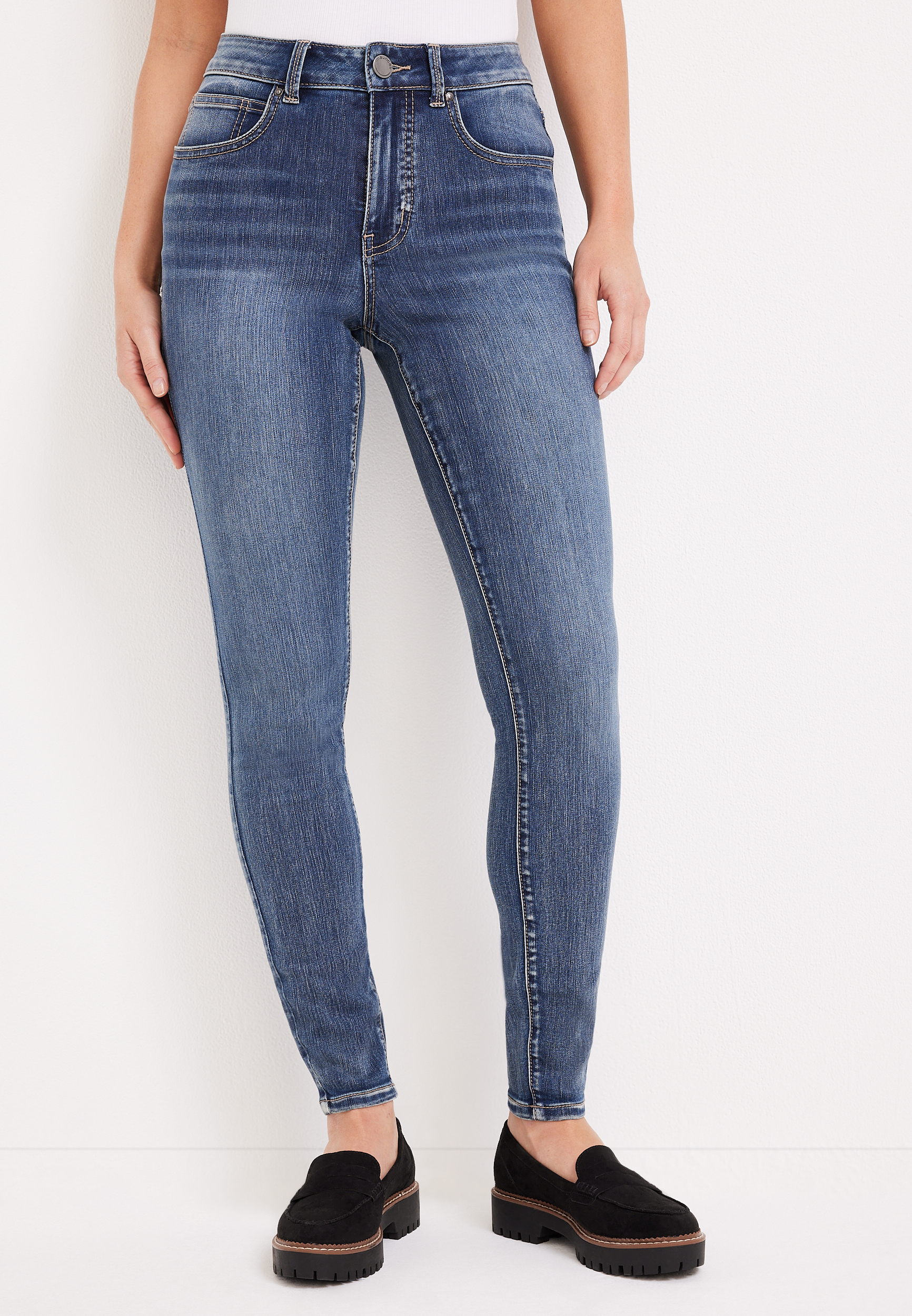 m jeans by maurices™ Everflex™ Super Skinny High Rise Jean | maurices