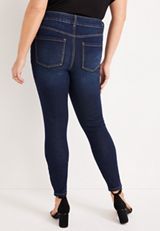 Plus Size Everflex&trade; Mid Fit Mid Rise Dark Wash Jean, C258, small