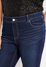 Plus Size Everflex&trade; Mid Fit Mid Rise Dark Wash Jean, C258, small