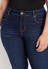 Plus Size m jeans by maurices&trade; Everflex&trade; Super Skinny Curvy High Rise Jean, DARK SANDBLAST, small